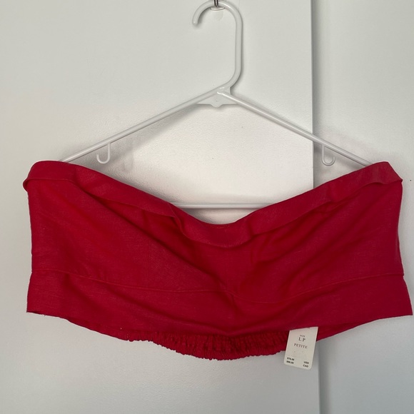 NWT Anthropologie Maeve Strapless Bustier Linen Top - Picture 2 of 3